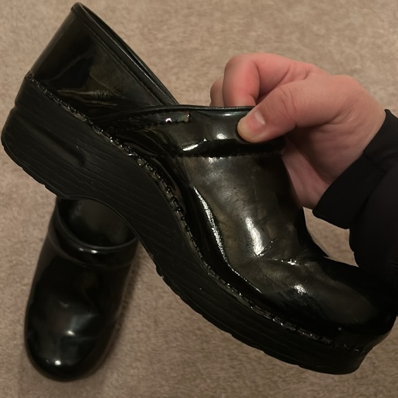Black Patent Leather by Dansko - Slip-resistant Rubber Outsole - Picture 3 of 10